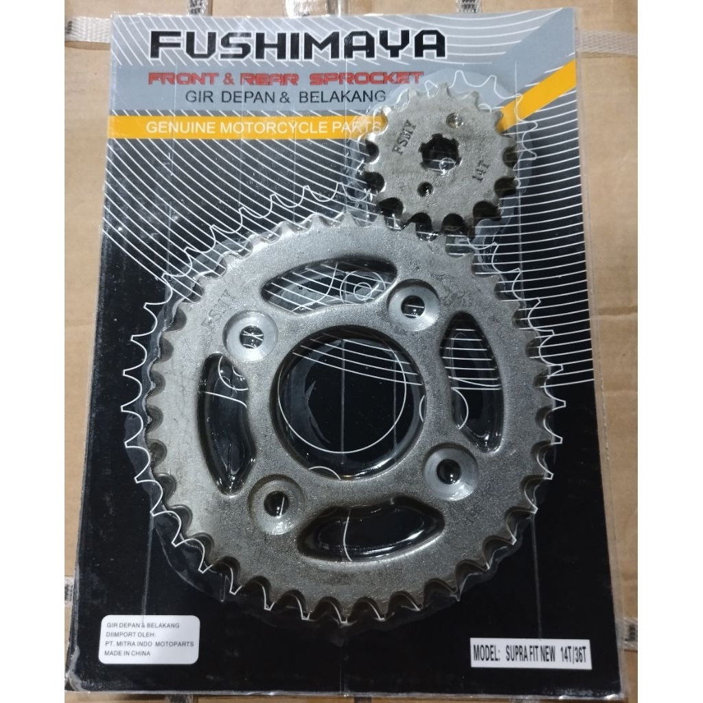GIR MUKA(DEPAN) & BELAKANG FUSHIMAYA SUPRA 40T, 45T, SUPRA FITNEW 36T, 45T