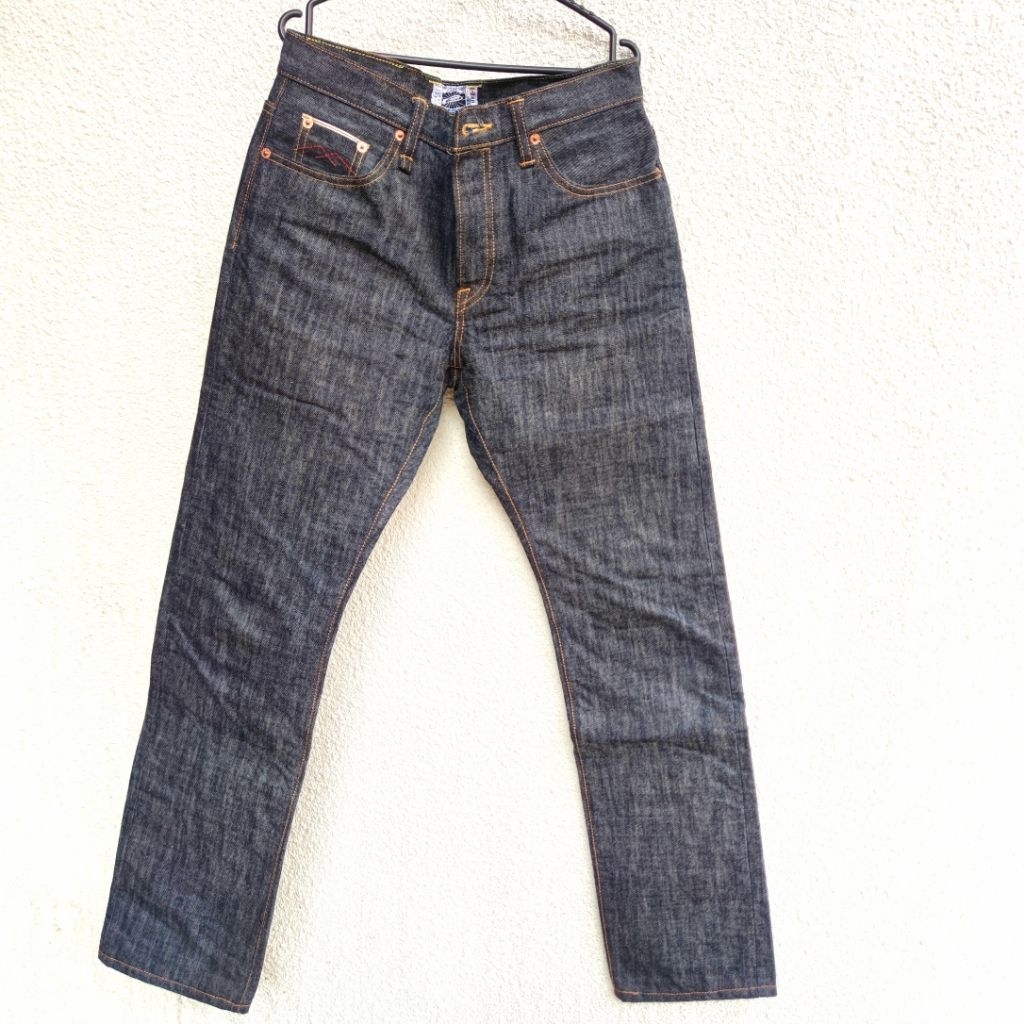 Preloved Sage Denim Ranger Stone Selvedge Slim Straight 19 Oz Celana Panjang size 30