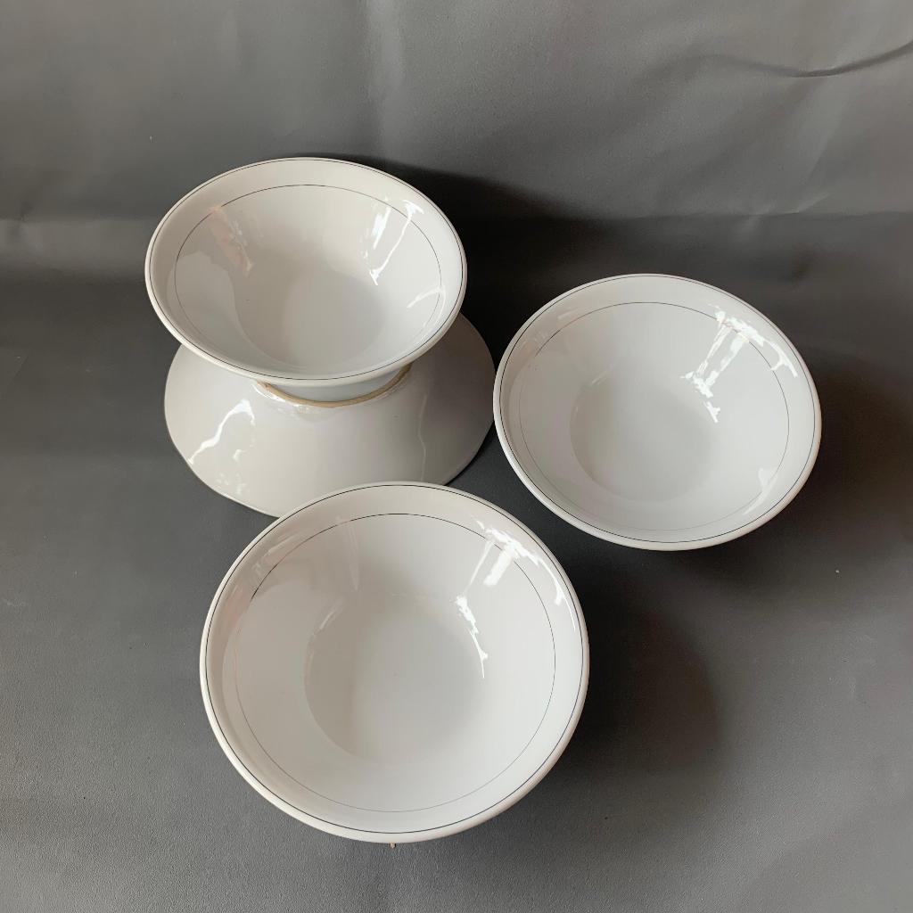 Mangkok Keramik 7 List Mas Sunbird 1 Lusin - Mangkok Makan 1 Lusin - Mangkok Bakso - Mangkok Soto