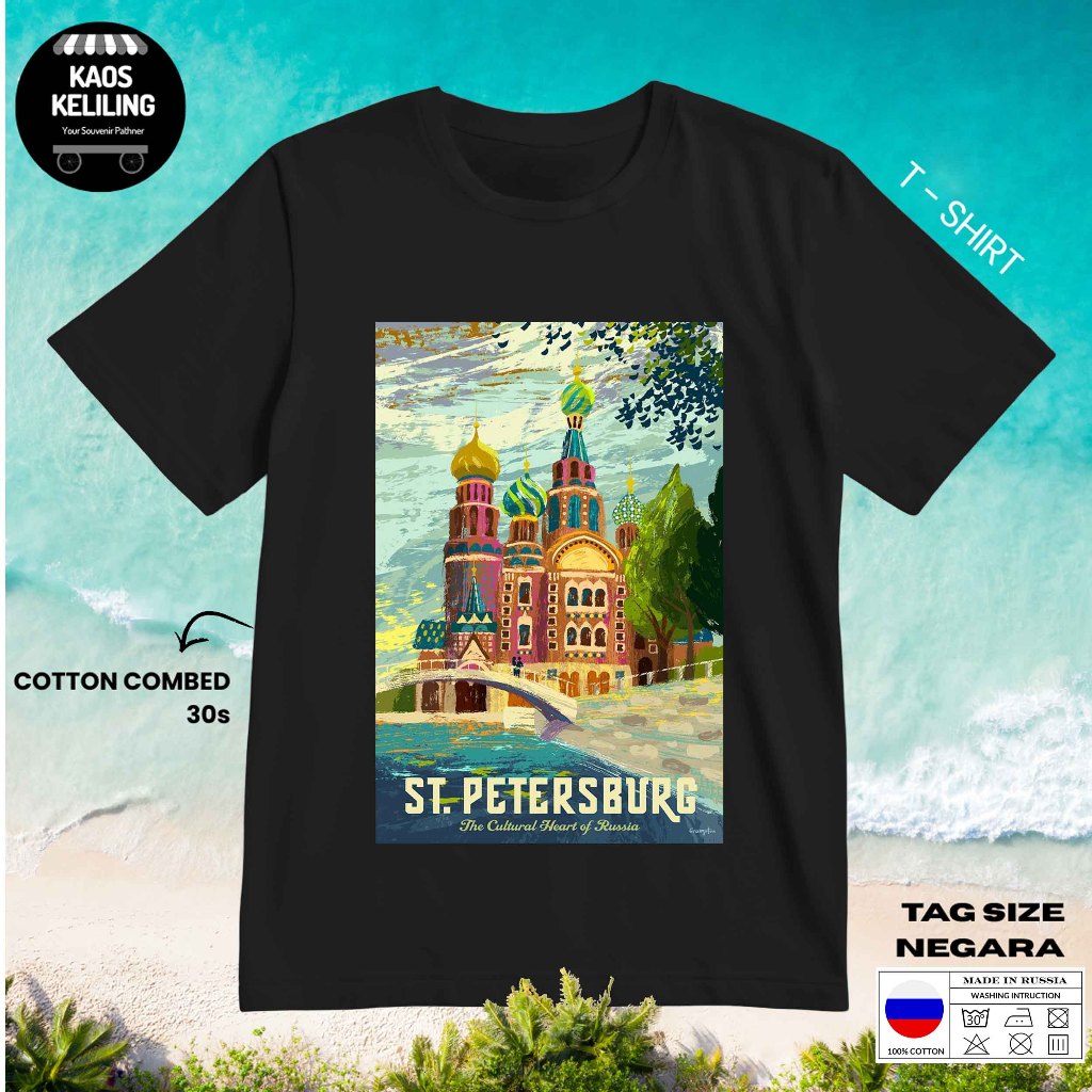 KAOS OLEH OLEH RUSIA 22 PAKAI TAG LABEL RUSIA ASLI BAJU SOUVENIR PREMIUM GIFT