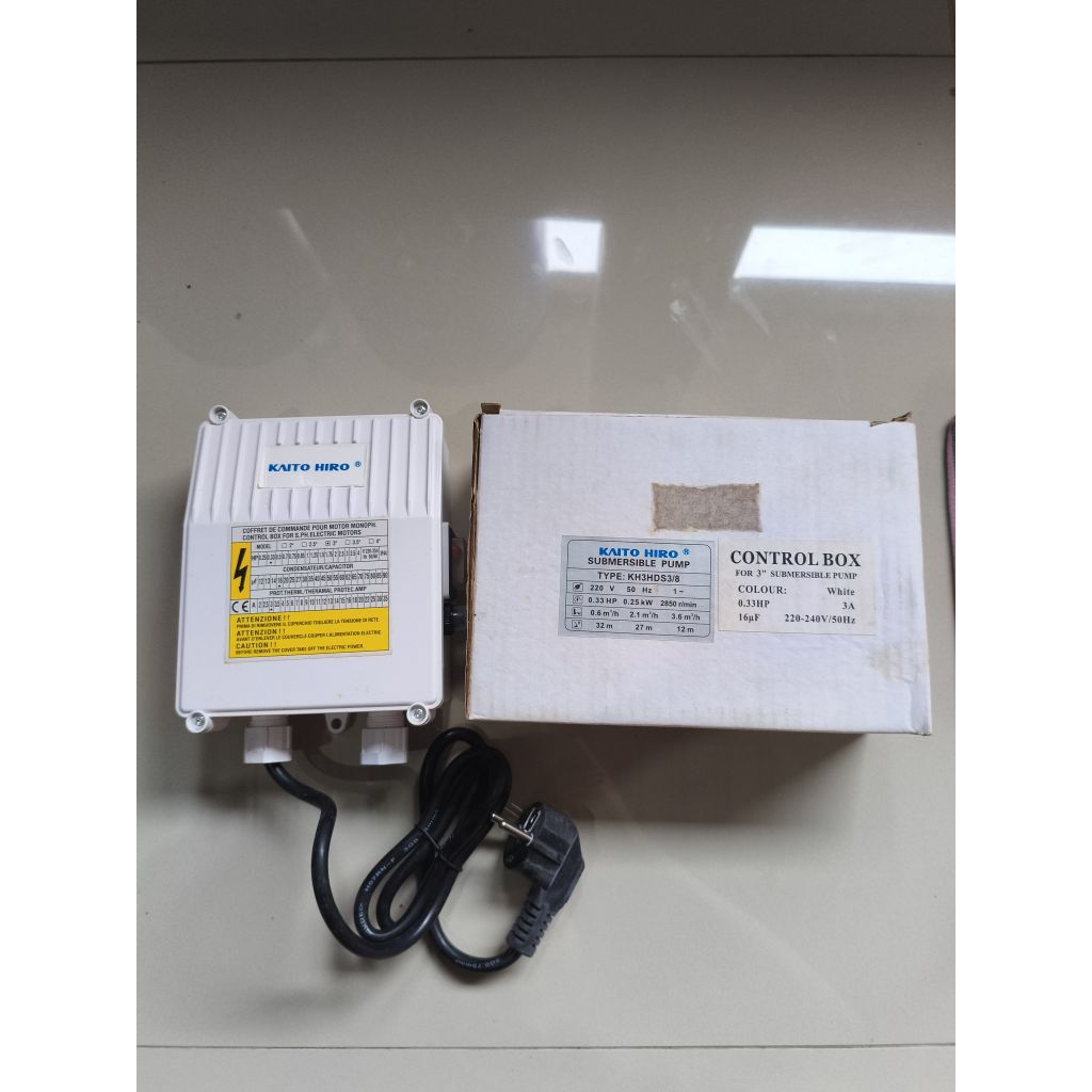 CONTROL BOX KAITO HIRO SUBMERSIBLE PUMP 0.33HP 0.25HP 2HP