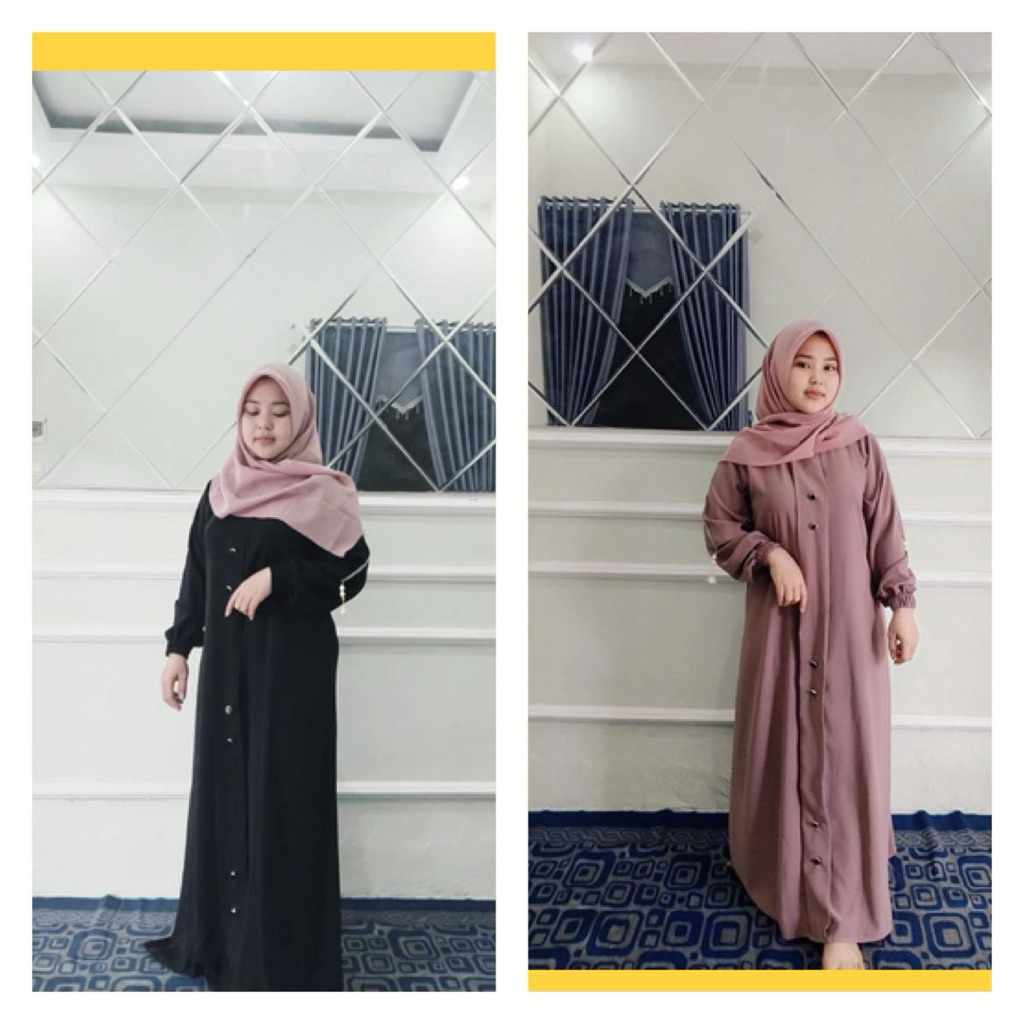 Jual Grosir Jubah Arab Saudi Hitam|Abaya Arab Saudi Hitam||Gamis Dhubai Turkeiy velve Dewasa Kain Je