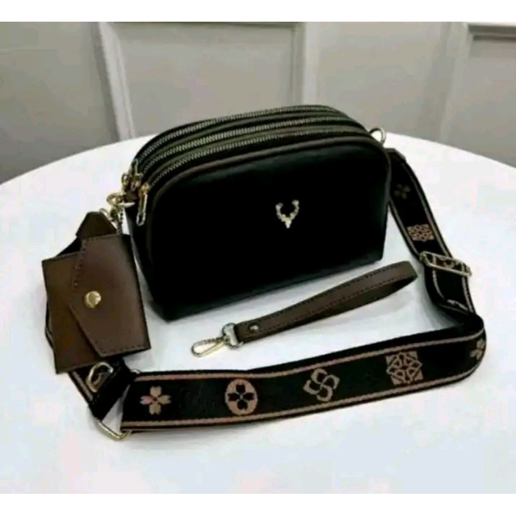 tas selempang wanita 3 ruang/tas selempang serbaguna