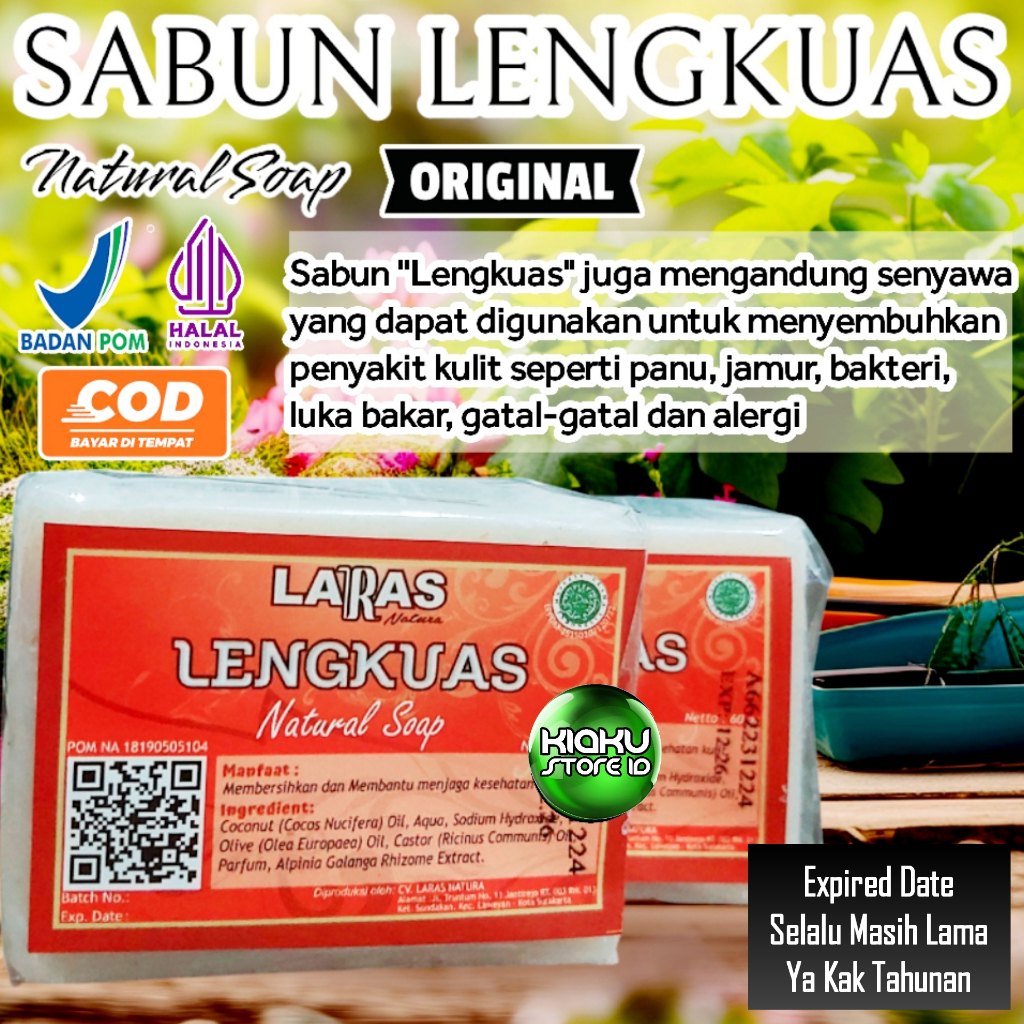 Sabun Lengkuas BPOM - Sabun Lengkuas Penghilang Panu Original - Sabun Panu Paling Ampuh Paling Cepat