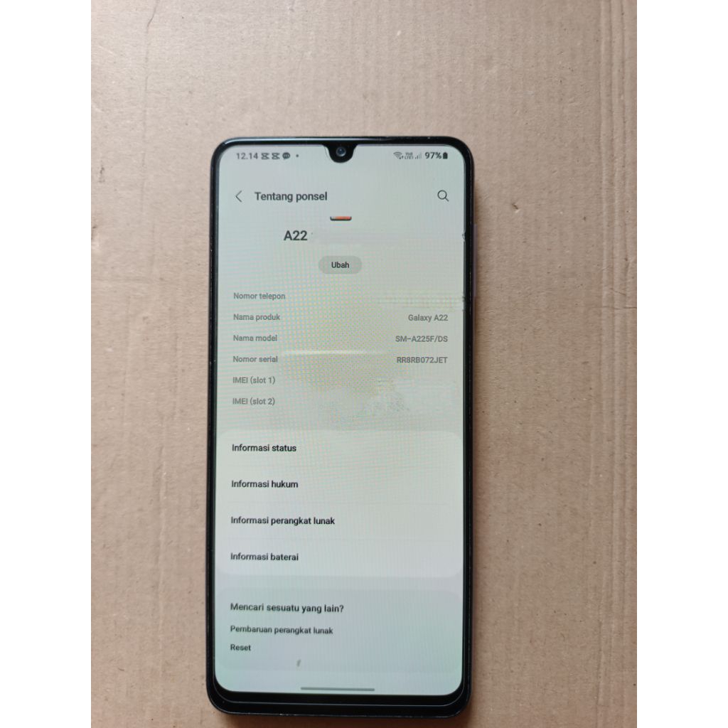 Samsung A22 4G 6/128 Second/Bekas