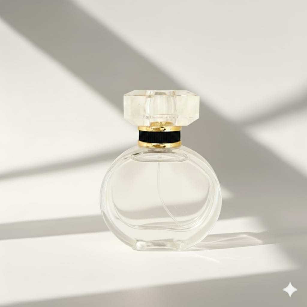 botol parfum chnl exclusive acrylic list hitam gold 30 ml spray press alat dipasang menggunakan alat