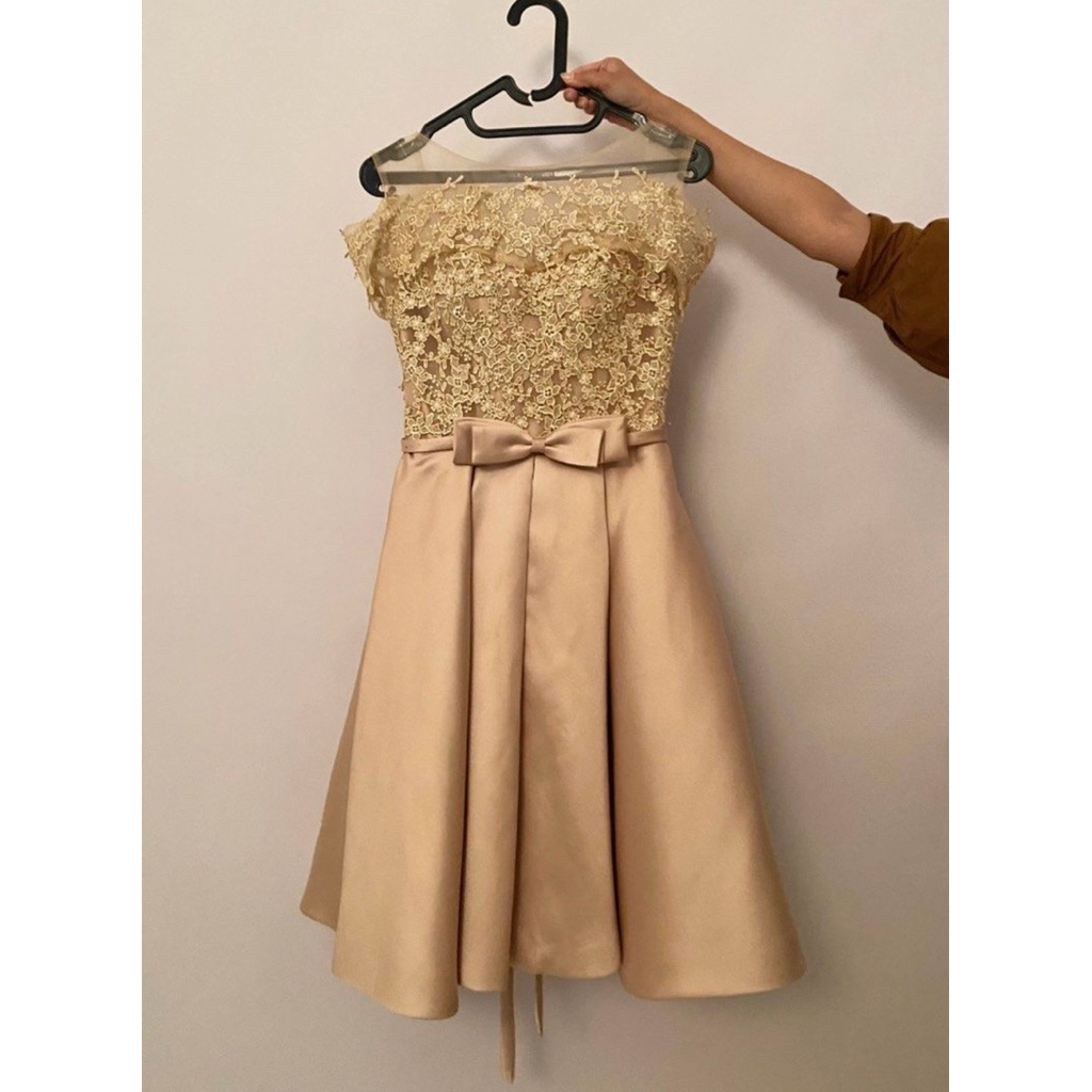 Gold Short Party Dress