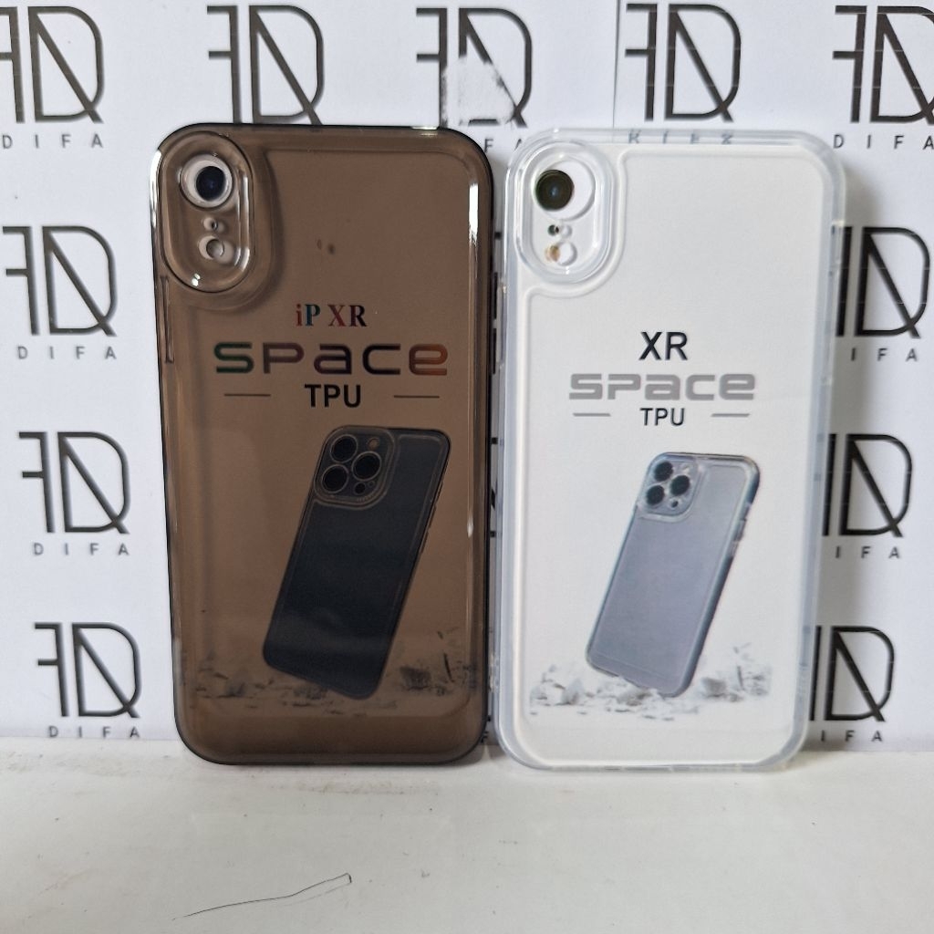 IPHONE XR case hitam bening clear black Silikon Soft Case TPU Kristal Bening Tahan Banting