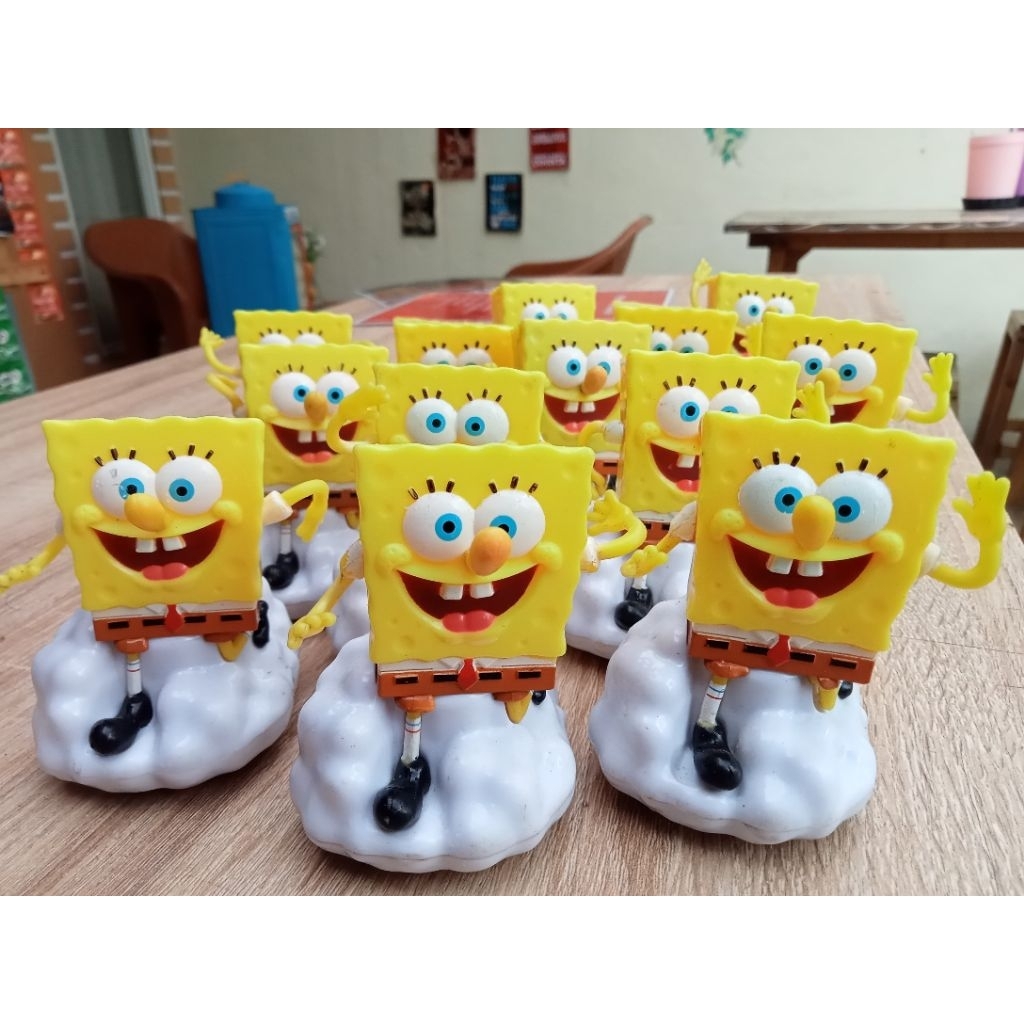 Karakter Mainan Spongebob Squarepants Happy Meals McDonalds Chaki Kids Meal Action Figure