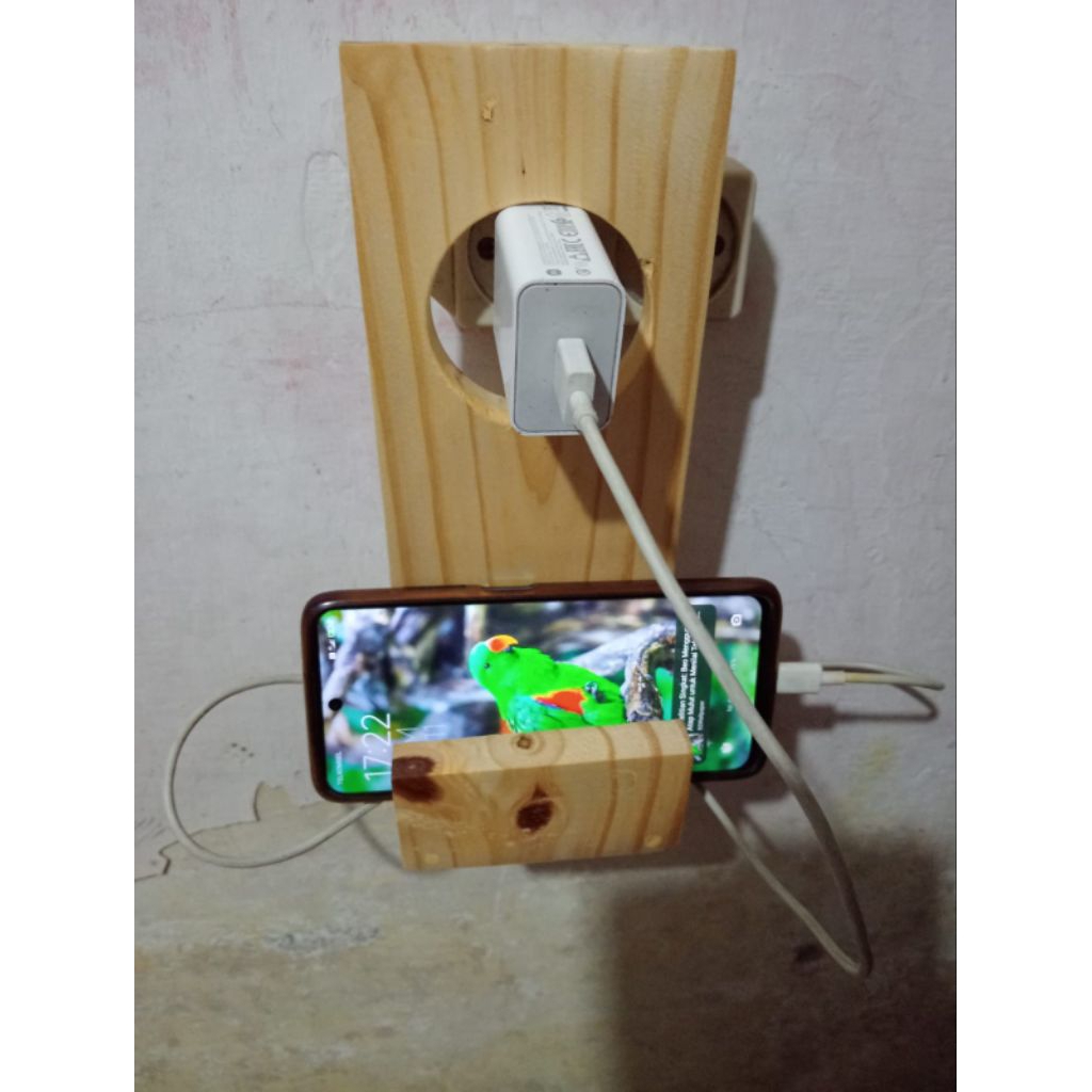 Holder hp kayu/stand holder kayu hp