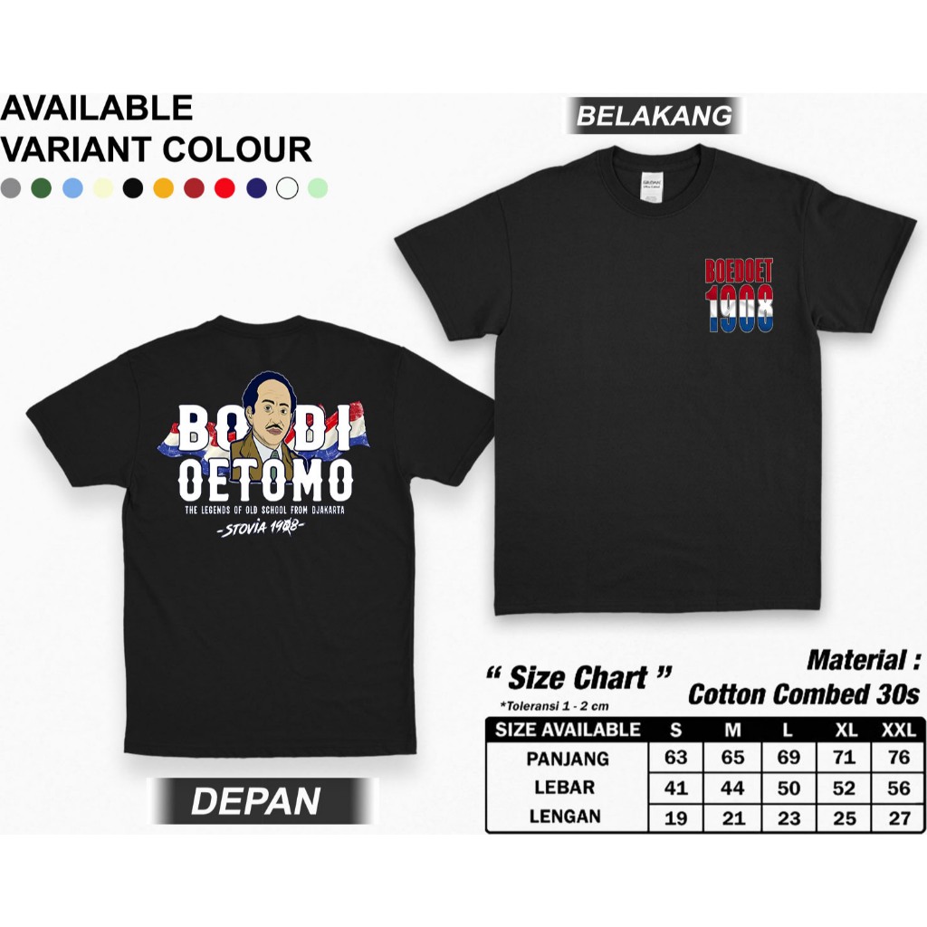 KAOS STM SOLIDARITY BOEDOET STOVIA 1908 UNISEX | KAOS BOEDOET STOVIA TERMURAH - TERLARIS