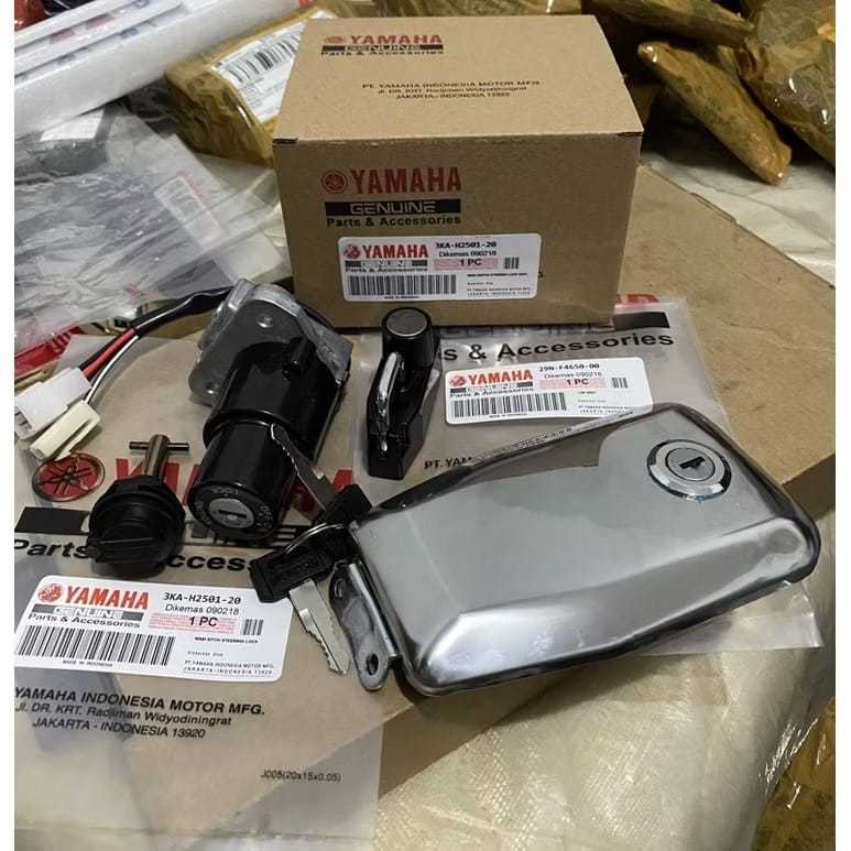 KUNCI KONTAK 1 SET YAMAHA RX KING RX KING NEW 1KUNCI UTK 4 LUBANG 3KA-H2501-20 THAILAND