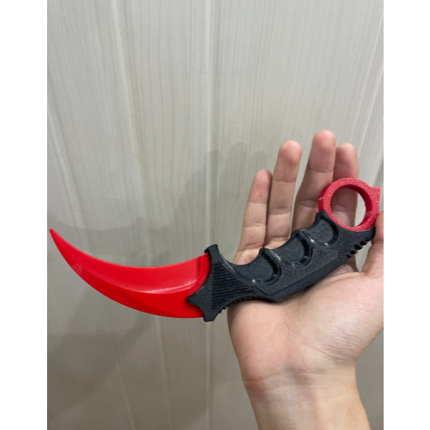 Karambit Knife Mini Display | Koleksi Dekor Pisau Karambit Aesthetic | Props Foto & Meja Gaming | Or