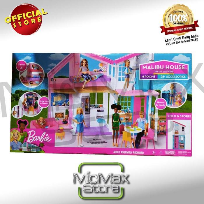 Promo Barbie Malibu House Mainan Rumah Boneka Barbie Original
