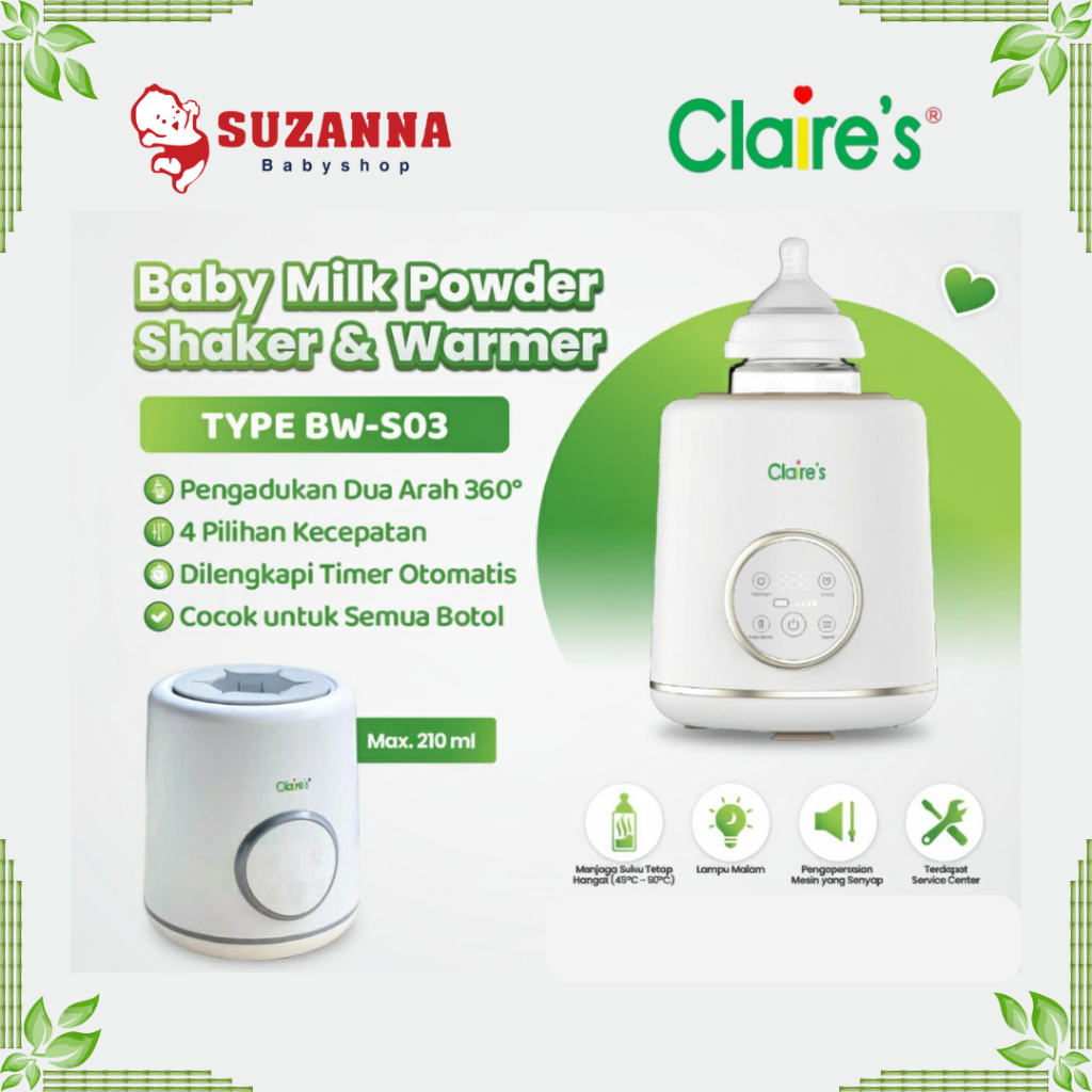 Claire's BW-S03 Baby Milk Powder Shaker and Warmer - Pengocok dan Penghangat Susu Bayi