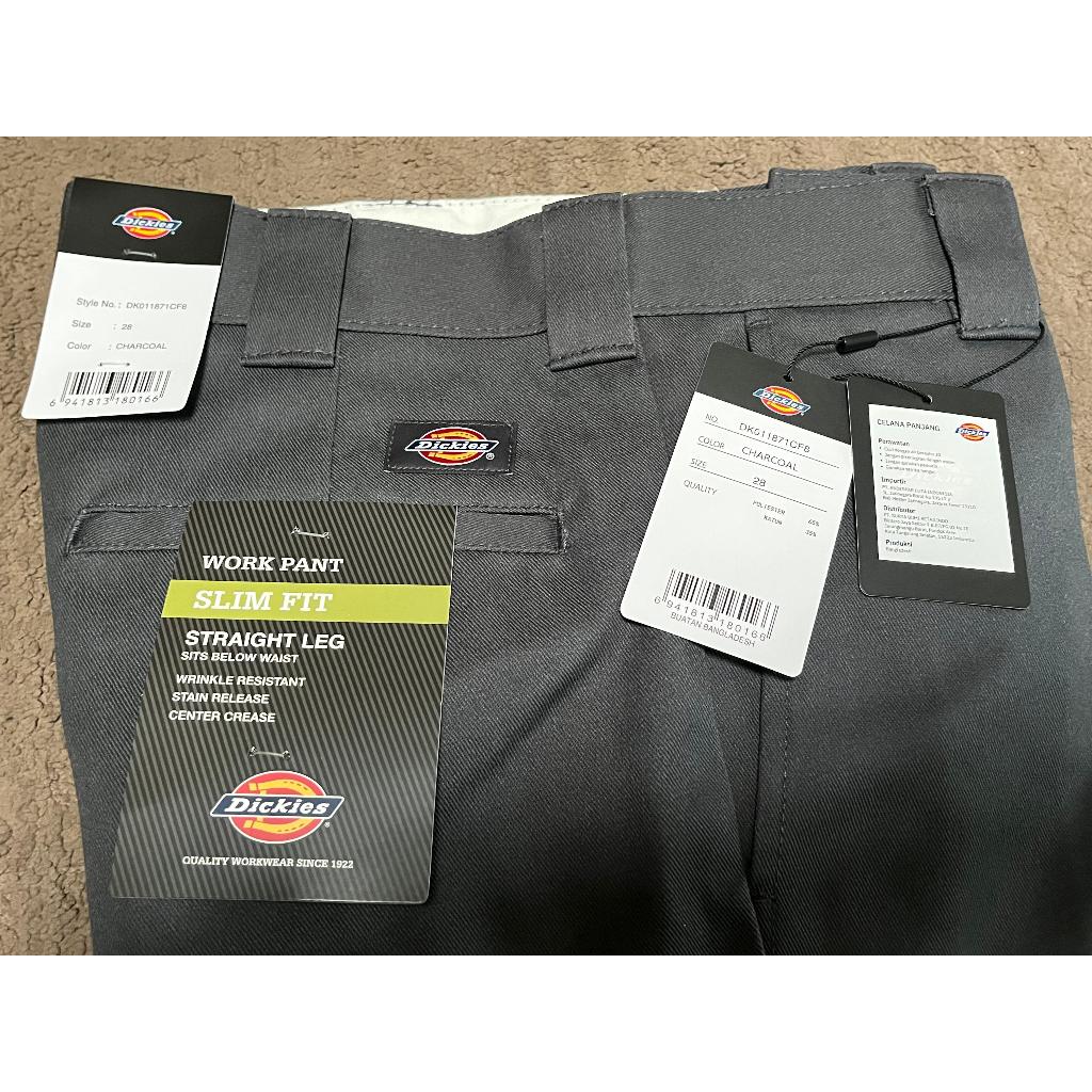 DICKIES - Men's Original 873 Work Pants - Charcoal (Size 28)
