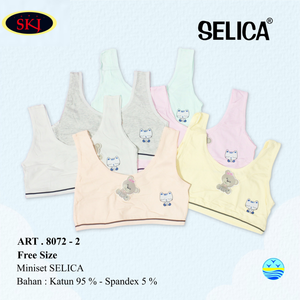 Miniset SELICA Anak Remaja 8072  Katun Warna - Pakaian Dalam Perempuan 8072-1 8072-2