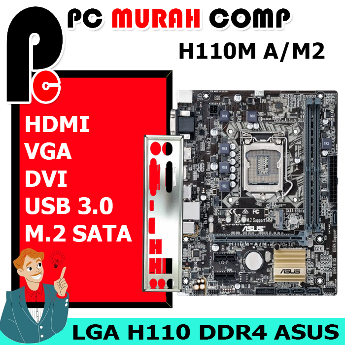 Motherboard Mobo Intel LGA 1151 H110 ASUS
