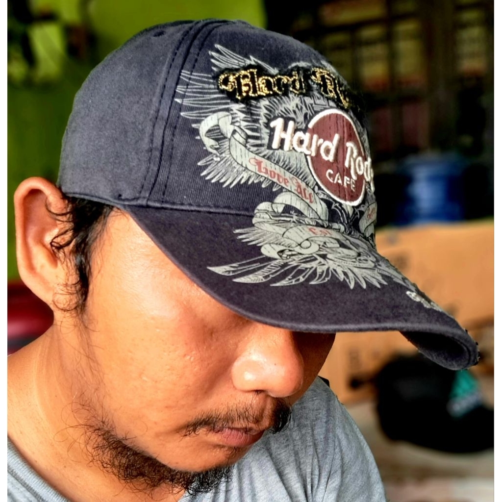 (ONLY 1 ON SHOPE) TOPI HARDROCK CAFE SERIES ROMA Vtg Caps