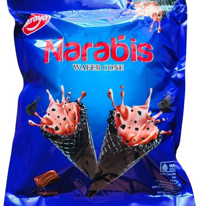 Naraya Narabis Wafer Cone Coklat 80 Gr Halal