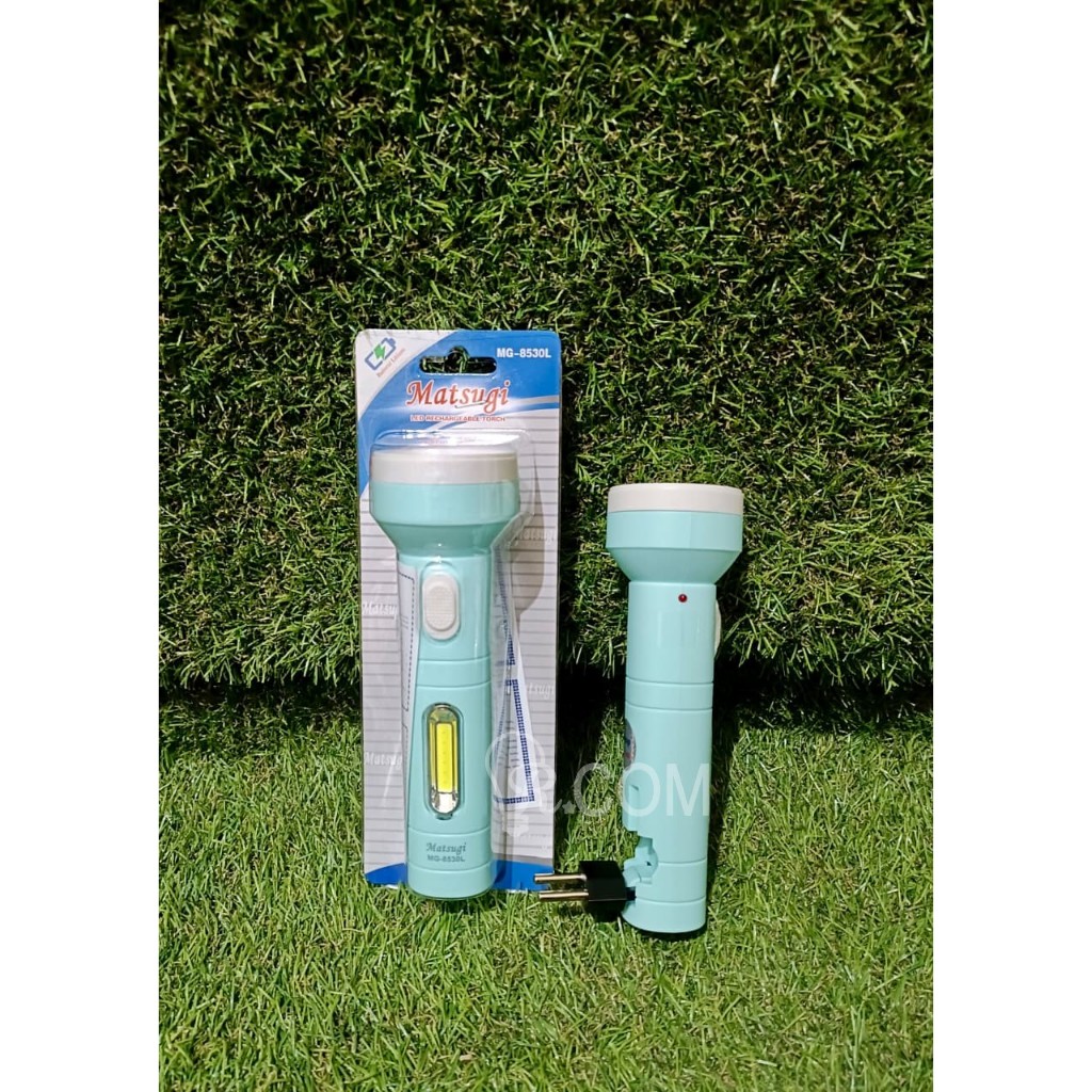 Senter Cas LED + EMERGENCY samping Matsugi 8530 / Senter Cas LED / Senter Tangan Chargeable LED