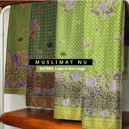 Kain Batik Muslimat NU Semi Sutra Foil Kain Seragam Batik Pengajian