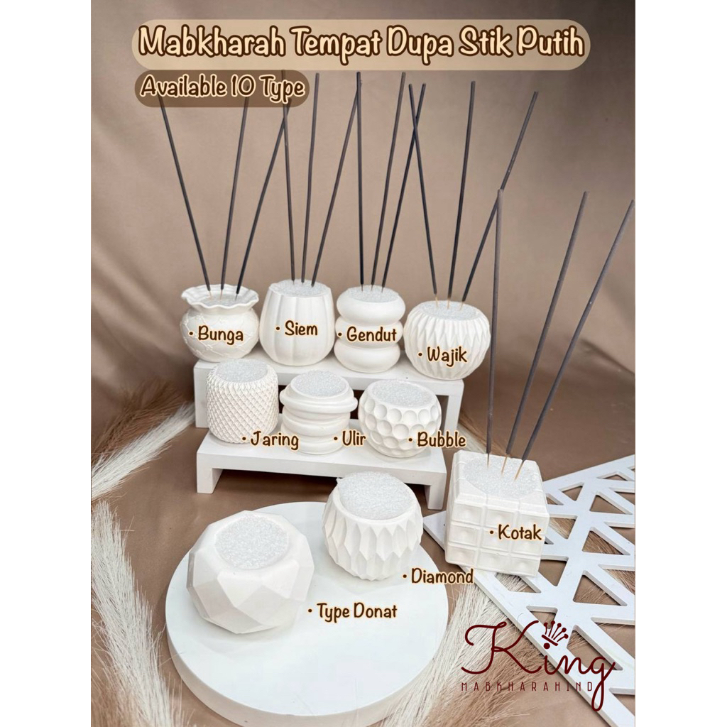 (GROSIR) Mabkharah Tempat Dupa Stik Aromaterapi Paket Tempat Bakar Dupa Bukhur Mabkhara Set Arab Buk
