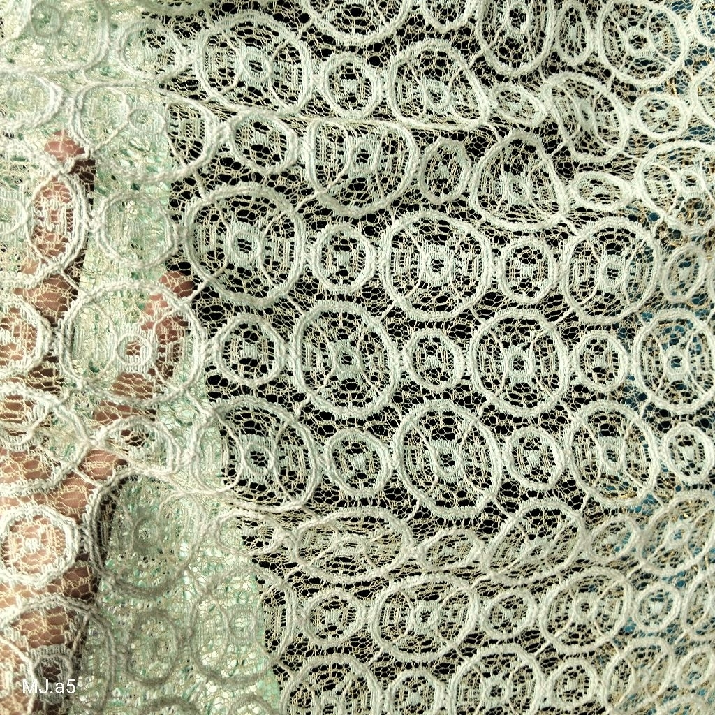 Kain Brokat Rajut Premium - Harga/0,5 m - Kain Brukat Rajut Meteran - Bahan Brokat Rajut Premium - B