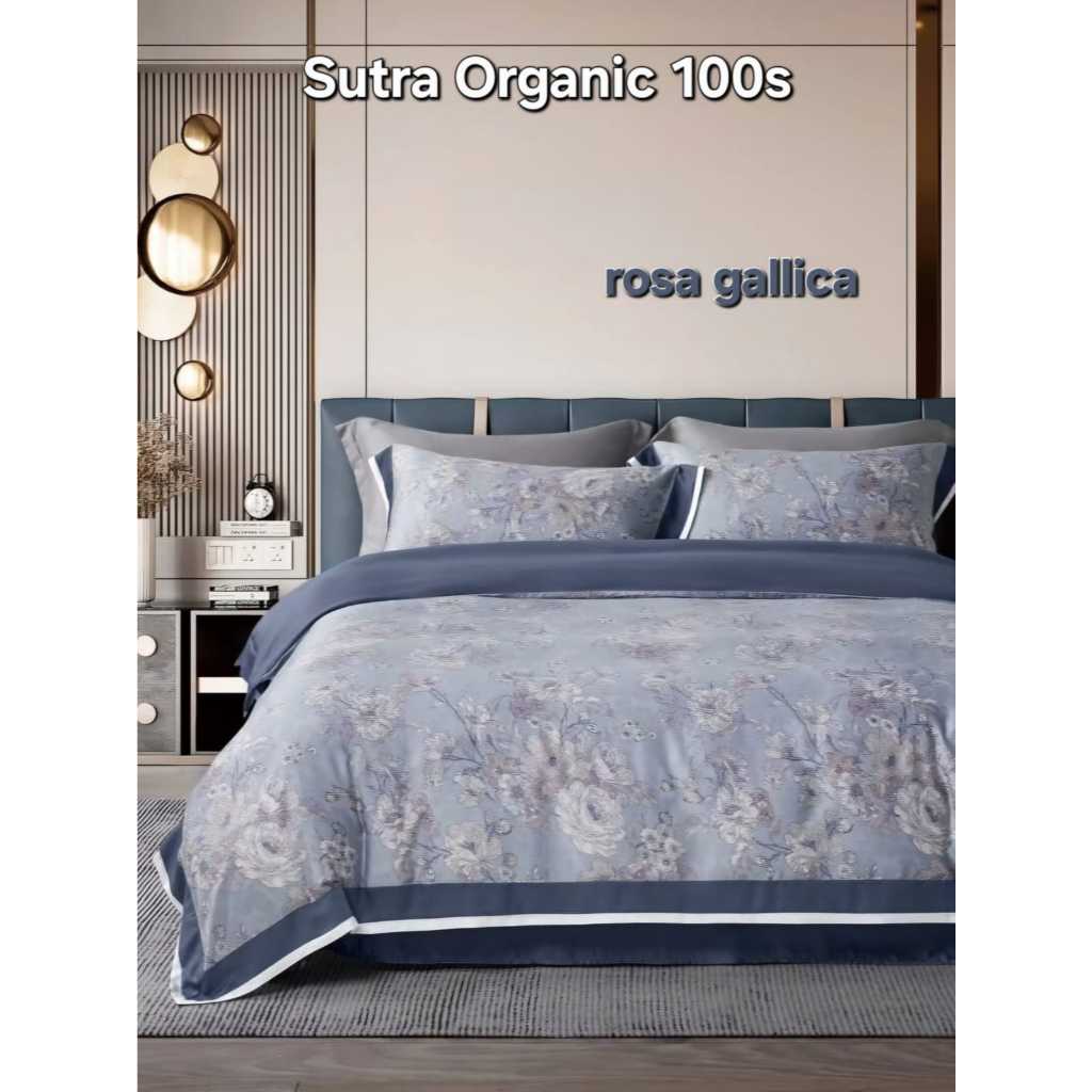 Sprei dan Bedcover set Sutra Organic 100s / Sprei Sutra Silk 100s / Sprei sutra organik serat bamboo