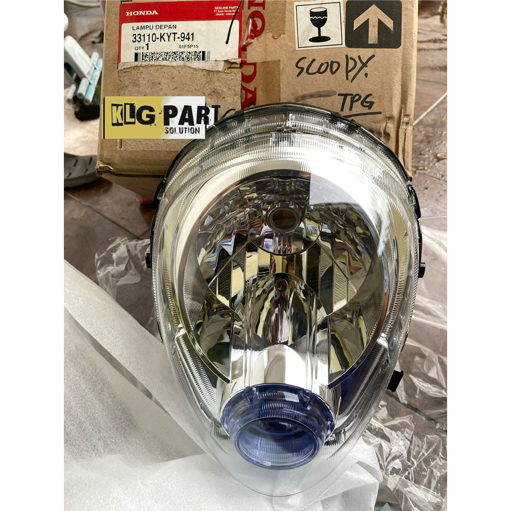 Reflektor Lampu Depan Honda Scoopy Scopy Karbu Lama Original AHM