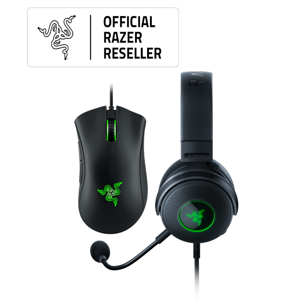 Razer Deathadder Essential Black + Razer Kraken V3 - Gaming Bundle