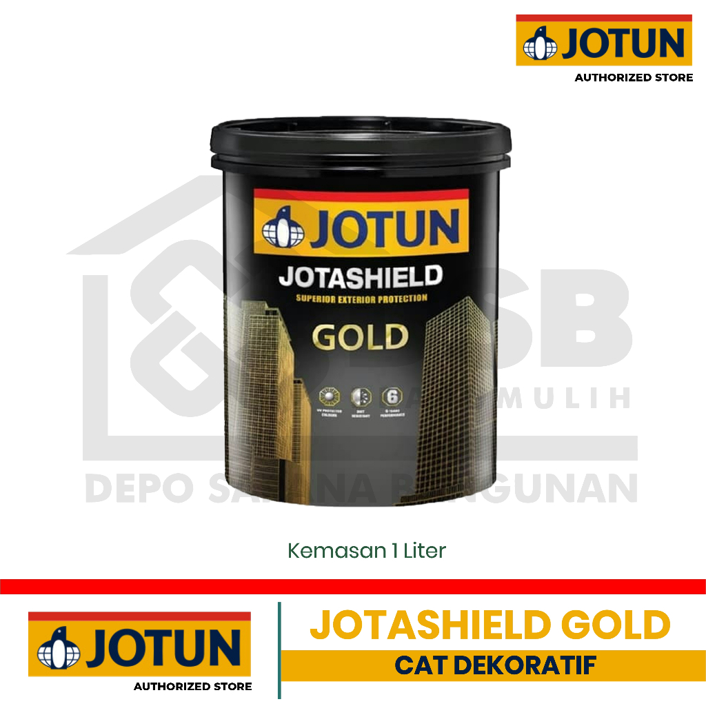 JOTUN JOTASHIELD GOLD Cat Emas Kemasan 1 Liter
