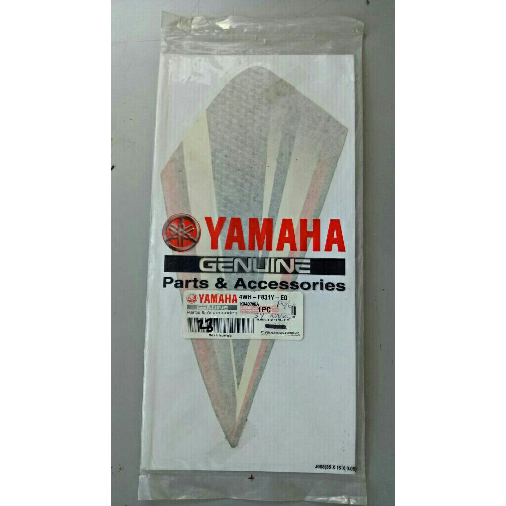 STRIPING SAYAP F1ZR 2004 HITAM ORANGE ORIGINAL