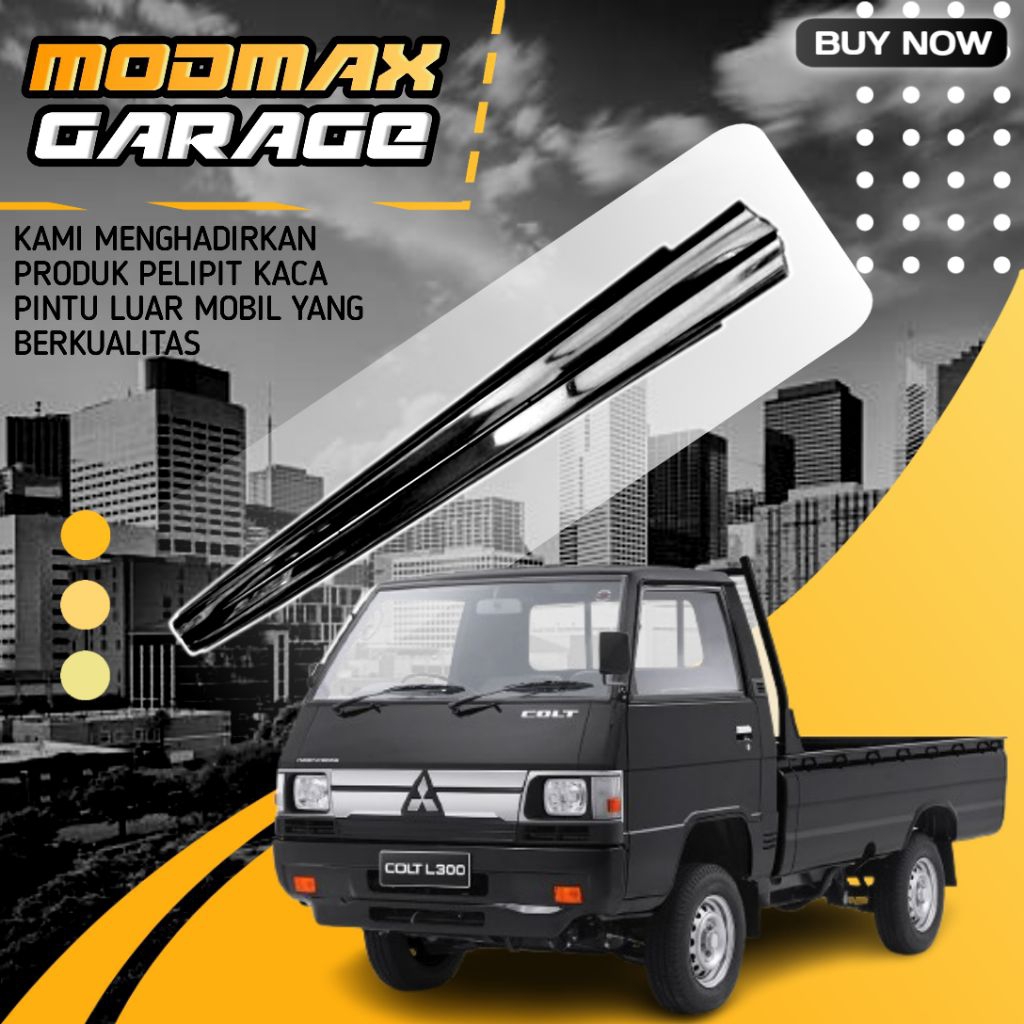 Karet pelipit kaca pintu luar MITSUBISHI L300 CHROME