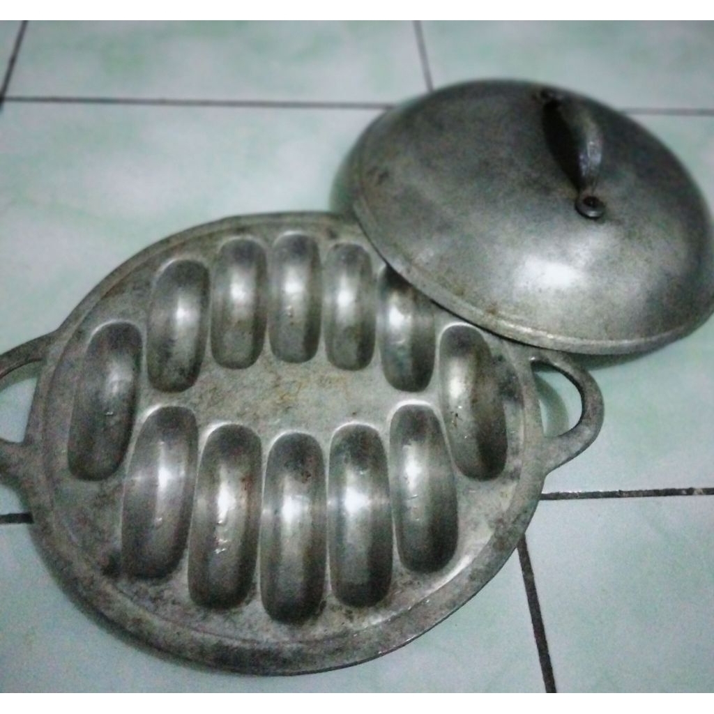 cetakan kue kukis, kue pancongbahan aluminium cor
