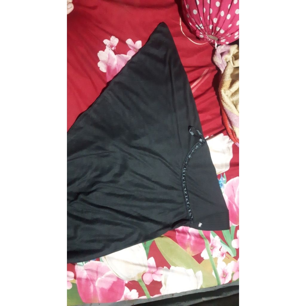 hijab rabbani hitam ukuran s