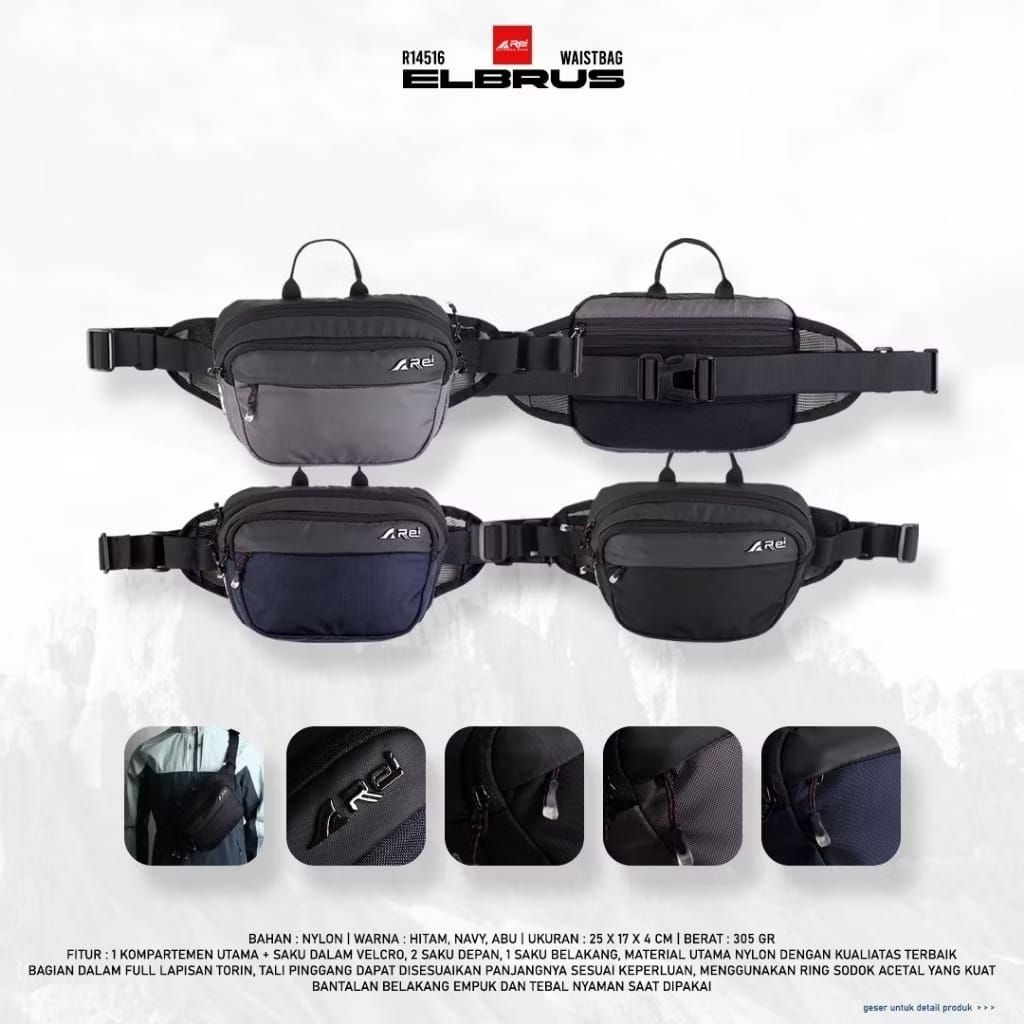 TAS SLEMPANG AREI ELBRUS 4516 ORIGINAL