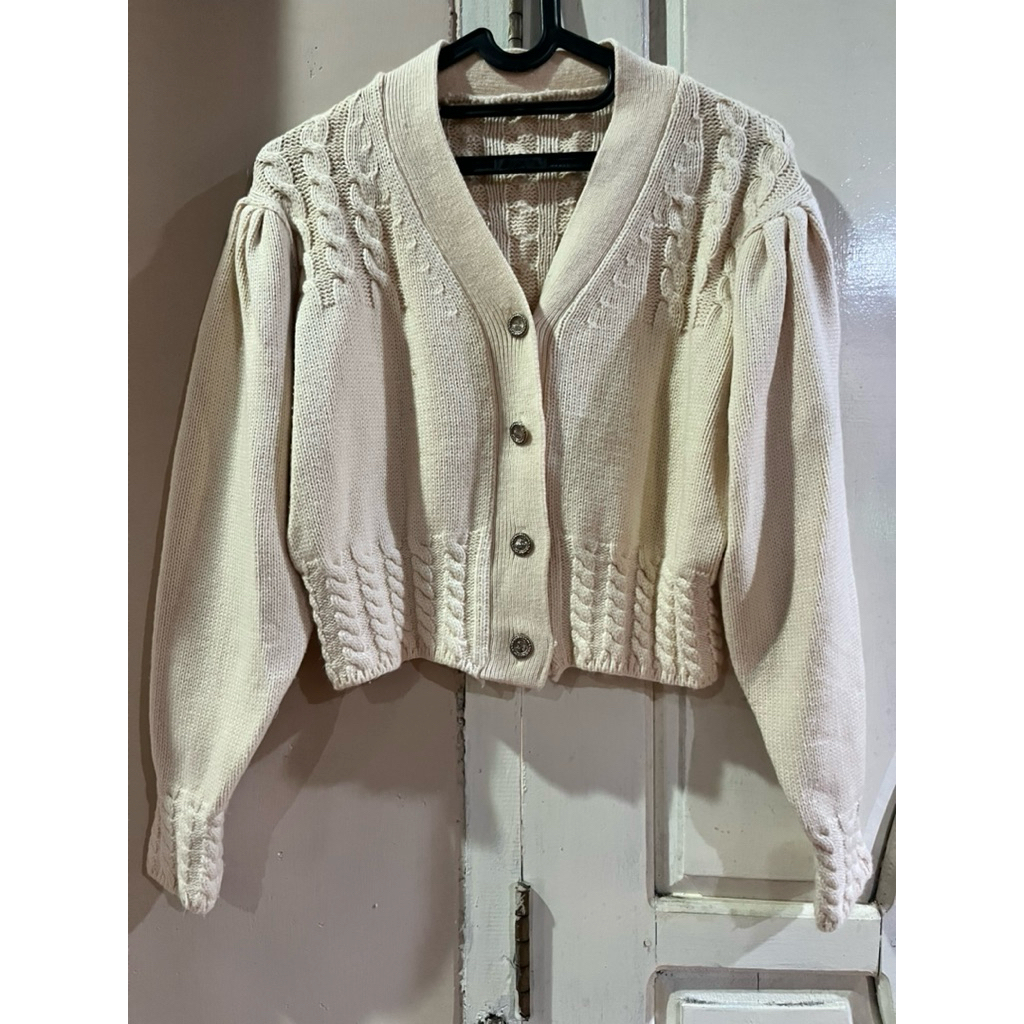 Cardigan Crop top kepang