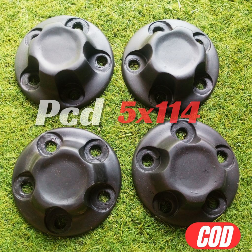 (1set isi 4pcs)Dop Velg kaleng mobil PCD 5x114 Ring13 Ring14 Ring15 Ring16 Ring17