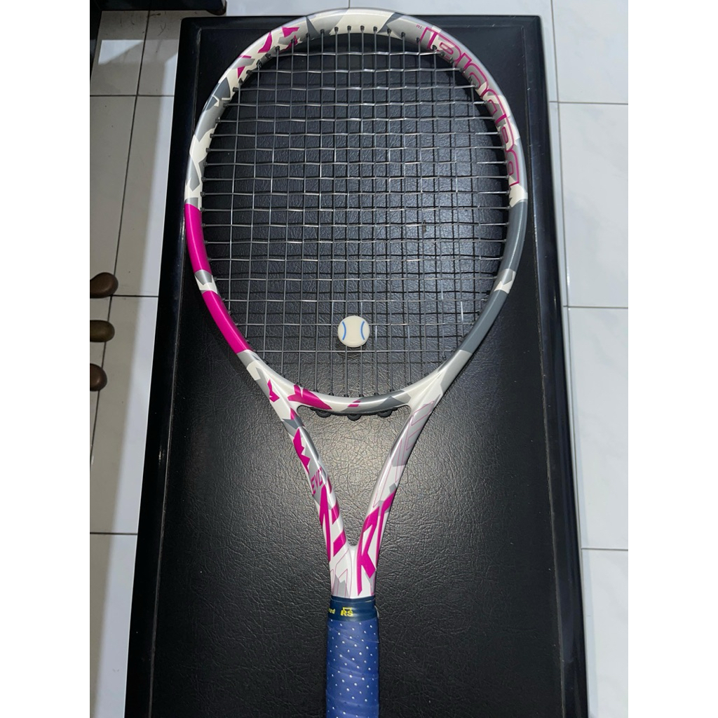 raket tenis bekas second Babolat evo aero pink