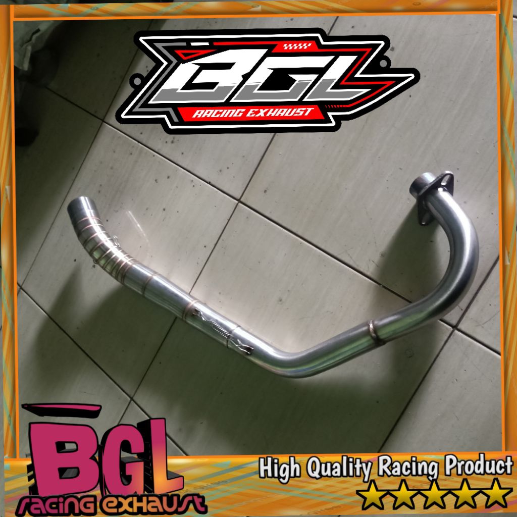 pipa leher knalpot GL CB Tiger GL100  stainless
