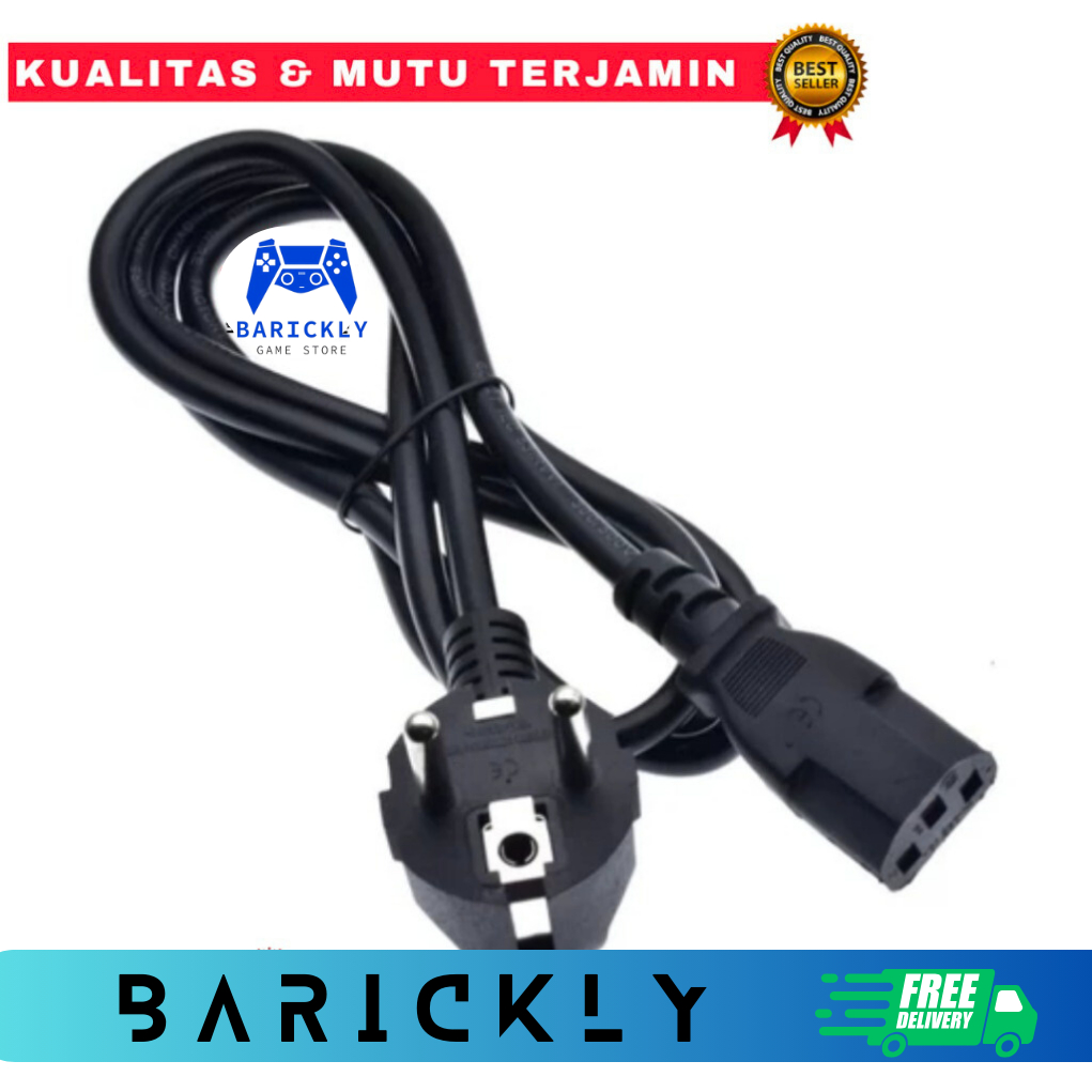 KABEL POWER PS3 FAT/XBOX/CPU/PRINTER ORI / KABEL AC PS3 FAT/XBOX/CPU ORI PS3 FAT