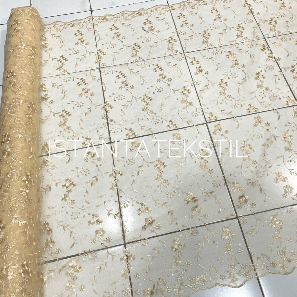 Kain Tile Brukat Mutiara/Brukat Kebaya/Tile Mutiara Premium