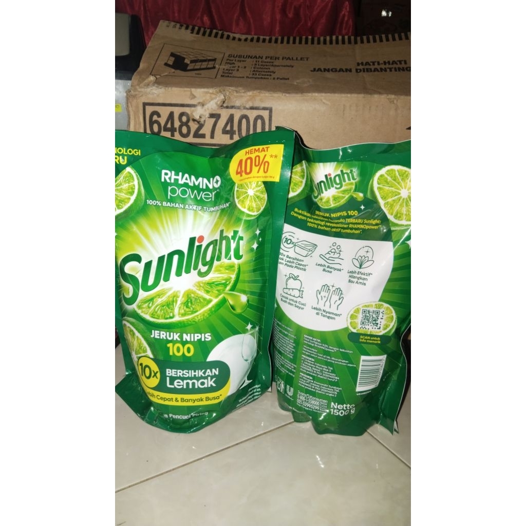 Sunlight Jumbo 1500ml/Sabun Cuci Piring Promo Murah