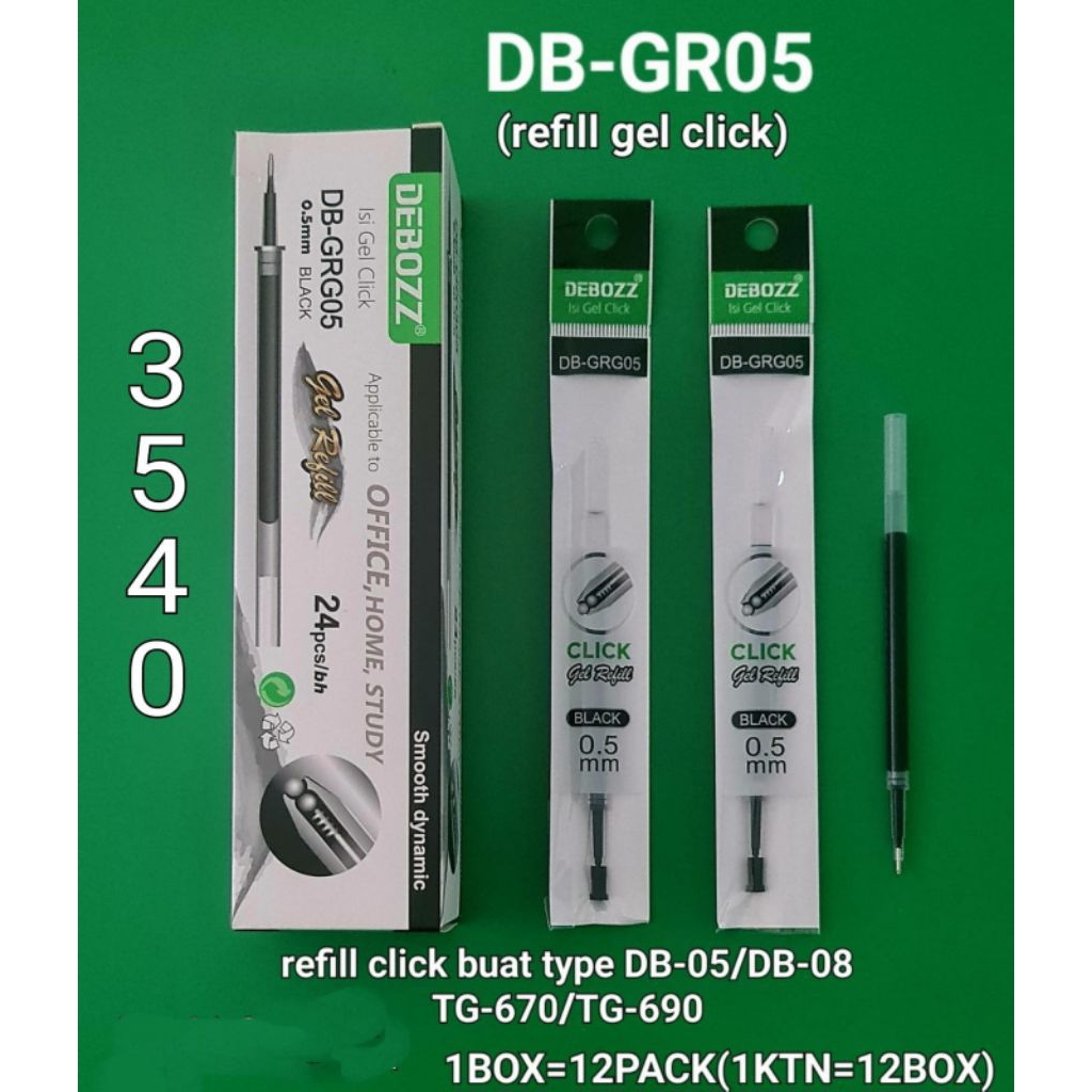 REFIL ISI ULANG PULPEN DEBOZZ PEN GEL
