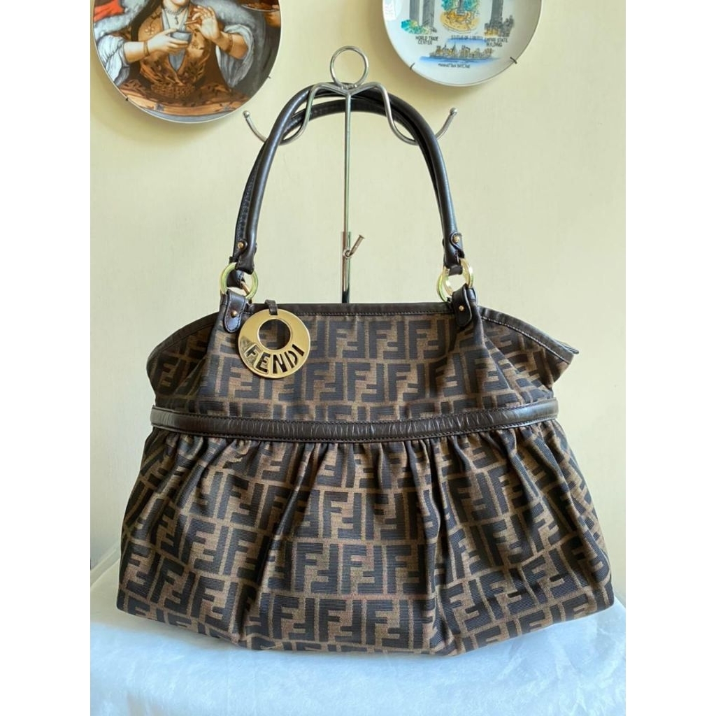 Fendi Zucca Chef Tote Top Zip