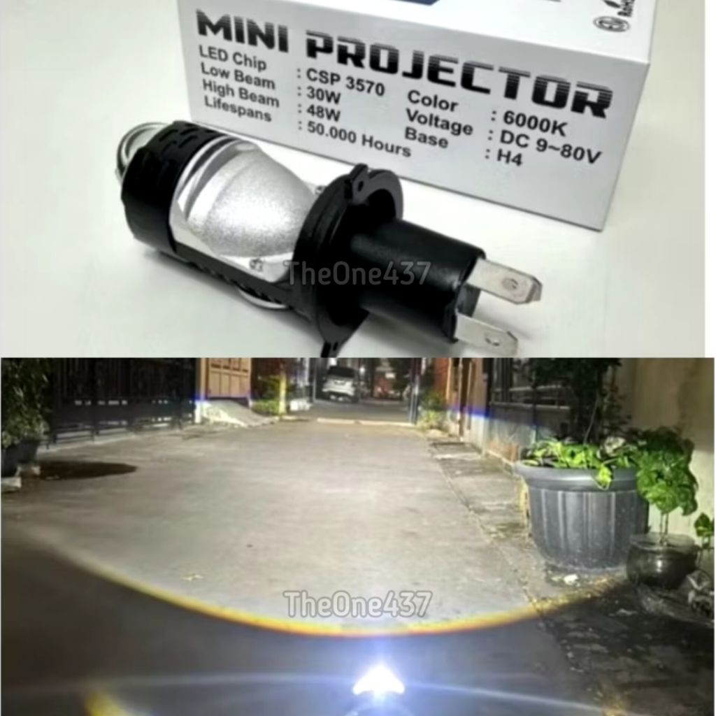 LAMPU LED VINYX GS H4 PROJIE H4 MINI PROJECTOR LENS LENSA MOTOR MOBIL HEADLIGHT HEADLAMP BILED-LAMPU