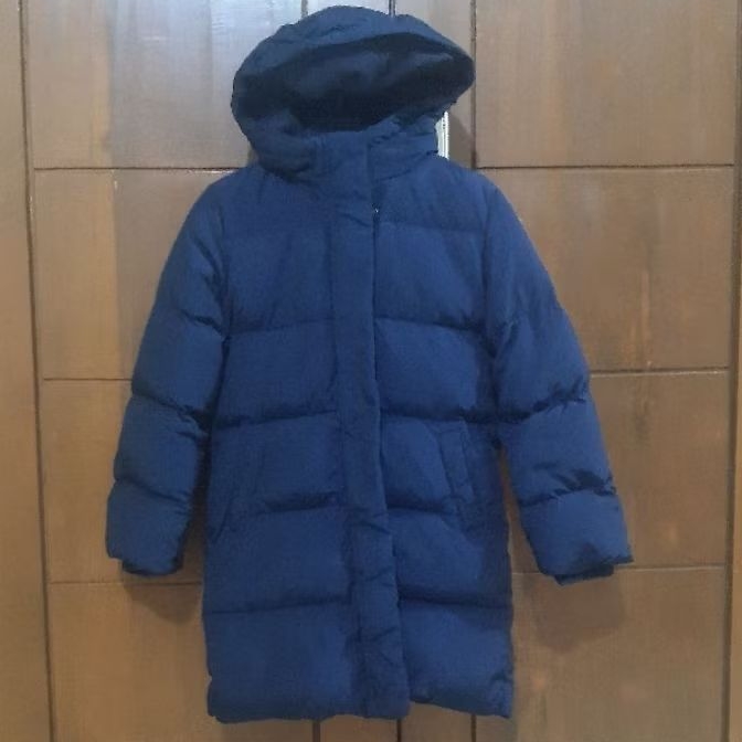 jaket anak bulu angsa GAP kids long full hoodie size L(10),Jaket parka calvin klein size XS