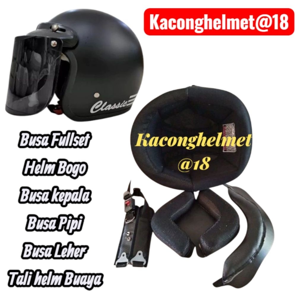Busa Spon Busa Fullset Helm BOGO Busa helm Bogo Komplit