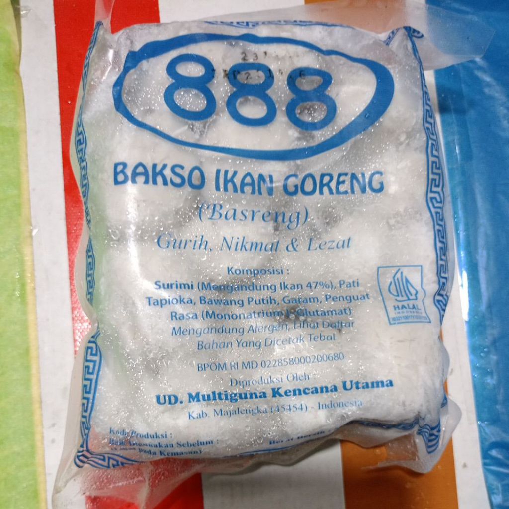 888 bakso ikan goreng (basreng) 600 gram
